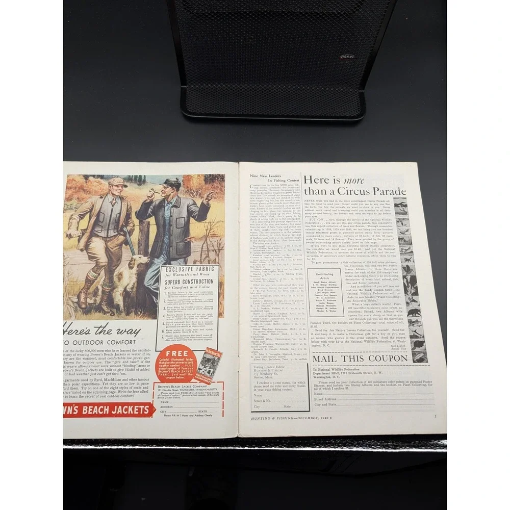 Vintage Hunting and Fishing Magazine December‎ 1940 Outdoorsman Shooting